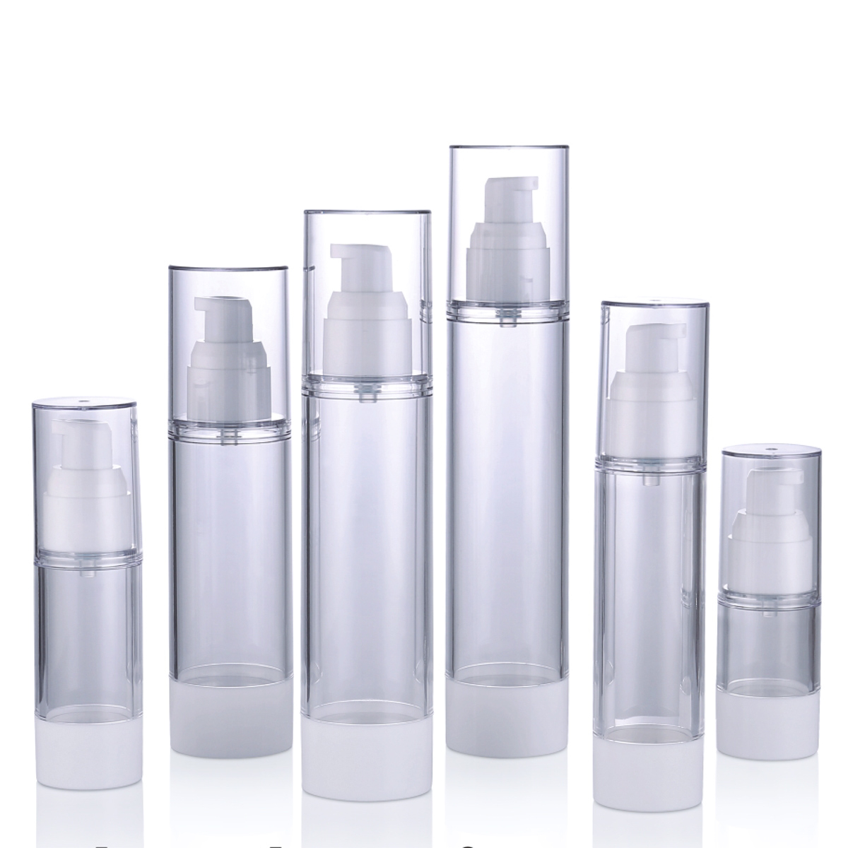 15 ml 30 ml 50 ml 80 ml 80 ml 100 ml 120 ml továrny na místě Spot Clear PP PS PS bez vzduchu Emulzní čerpací sprej Kosmetická plastová láhev L01