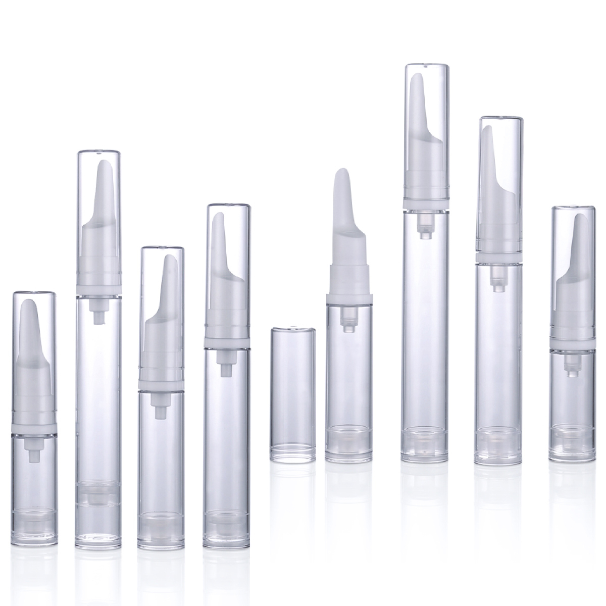 5ml 10 ml 12 ml 15 ml 15 ml válce bílý/průhledná bezmocná čerpací trubice kosmetická krém bez vzduchu oční krém y01