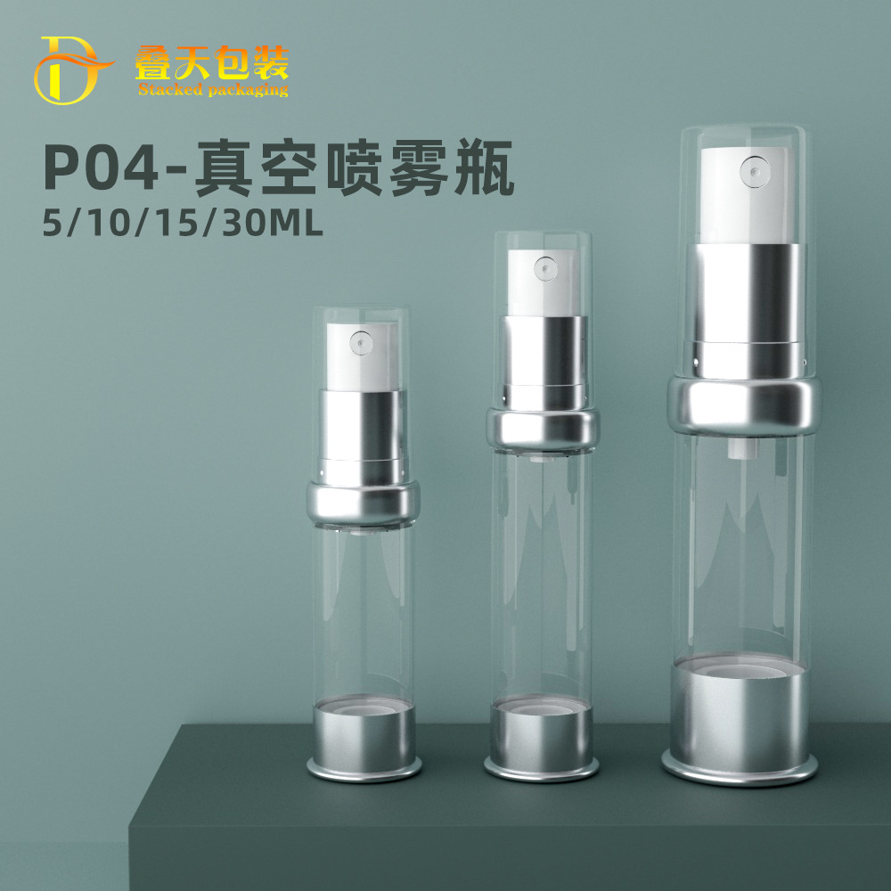 5/10/15/20/30 ml ramenní sprejová láhev Kosmetika Travel Malý vzorek Elektroplating Aluminium vakuová láhev