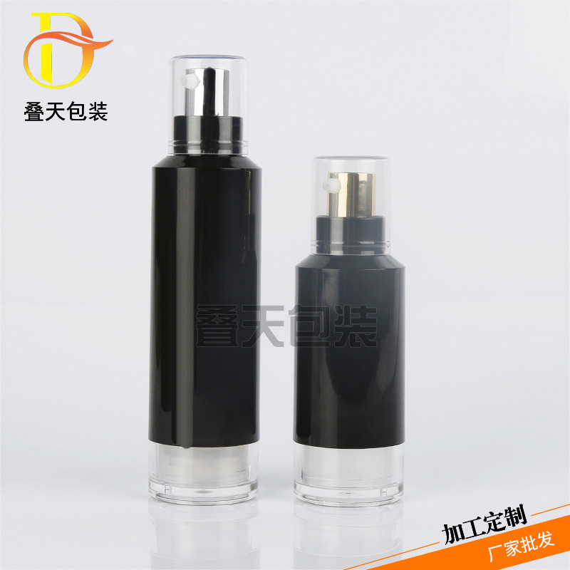 Černá pleťová pleťová láhev Essence Essence Liquid Vacuum Bottle Travel Portable Subpackage Lotion Bottle